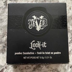 KVD Beauty Lock-It Refillable Mattifying Pressed Finishing Powder New in Box Tan